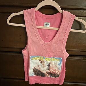 Boys Lie GREETINGS FROM HEAVEN cropped tank NWOT